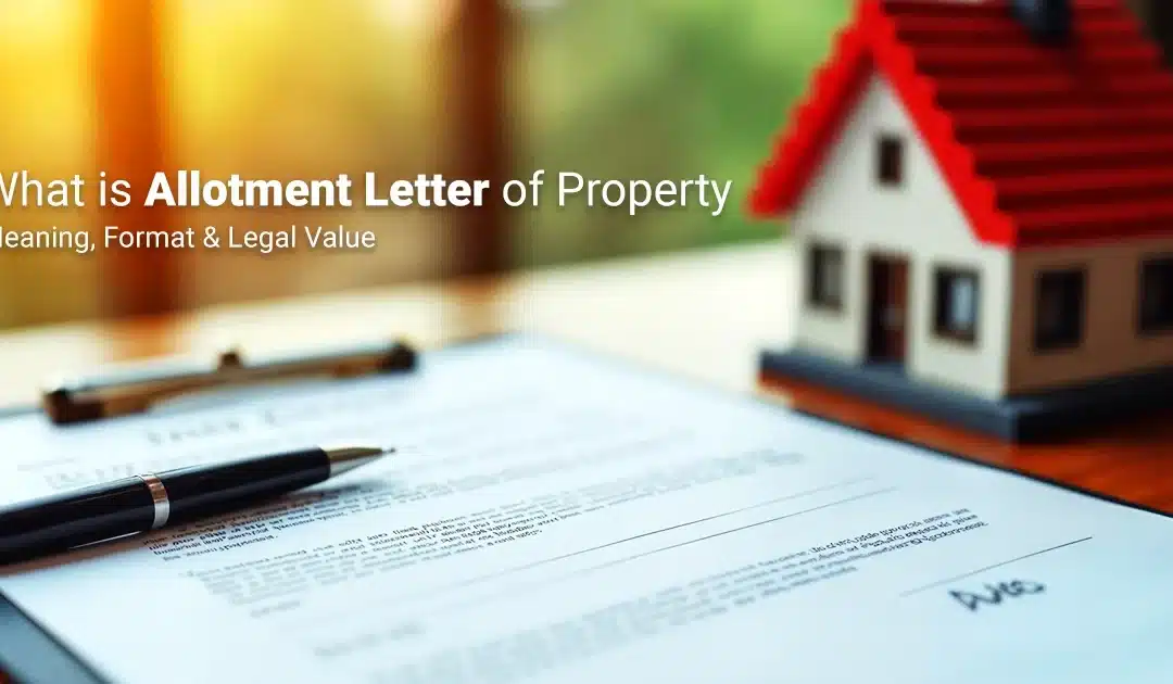 What is Allotment Letter of Property: Meaning, Format & Legal Value