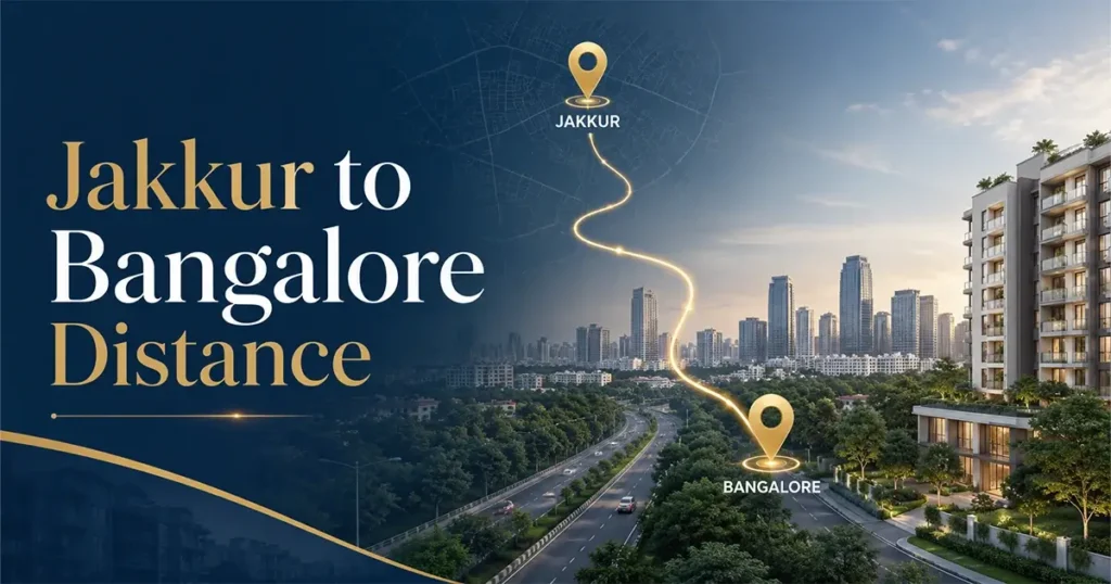 Jakkur to Bangalore Distance