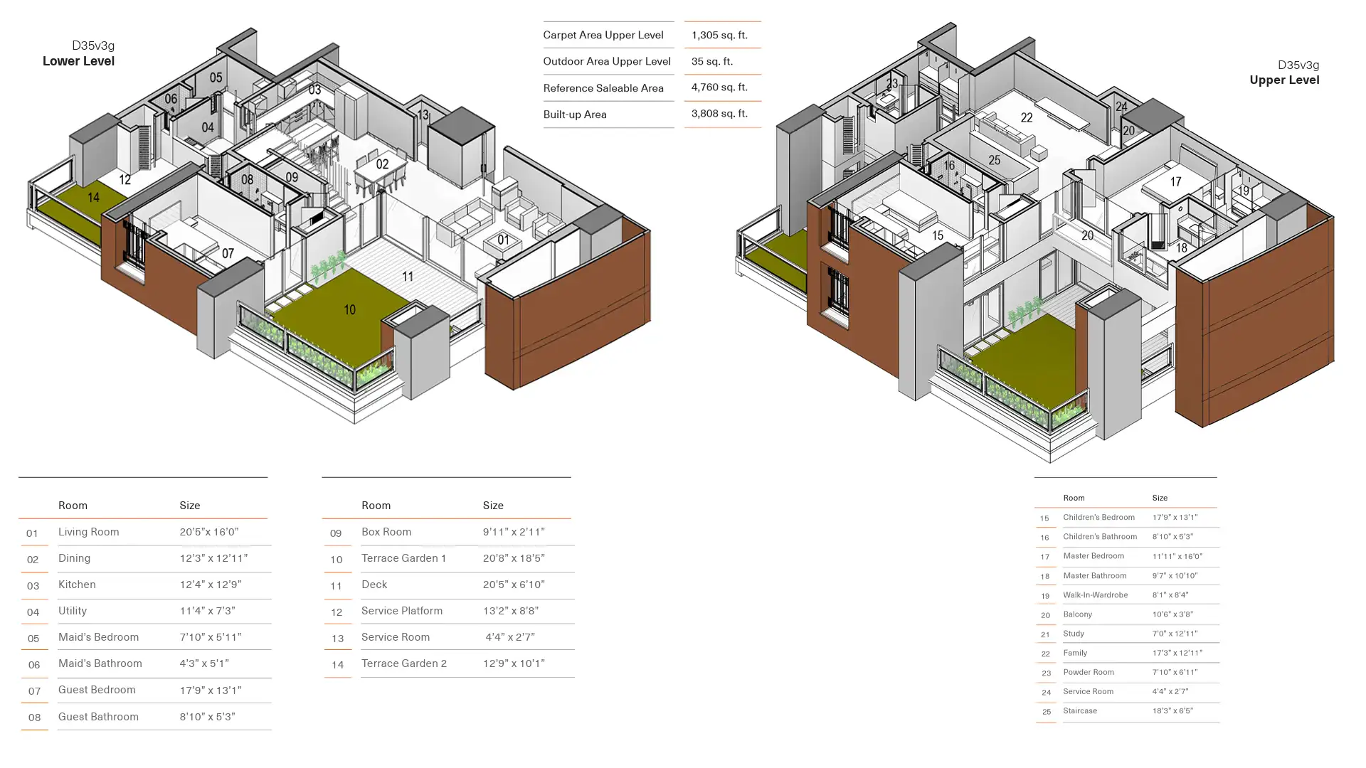 3 BHK Floor Plan