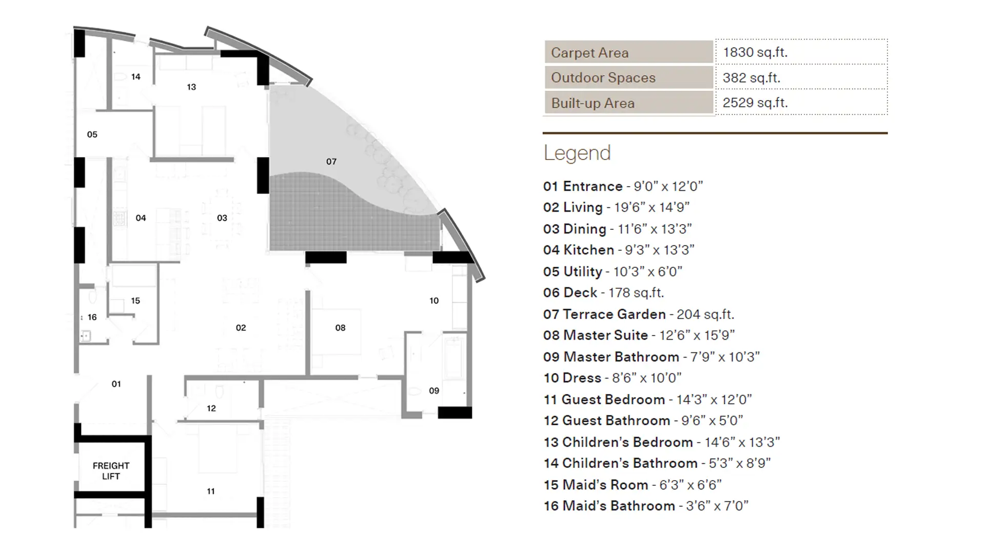 3 BHK Floor Plan