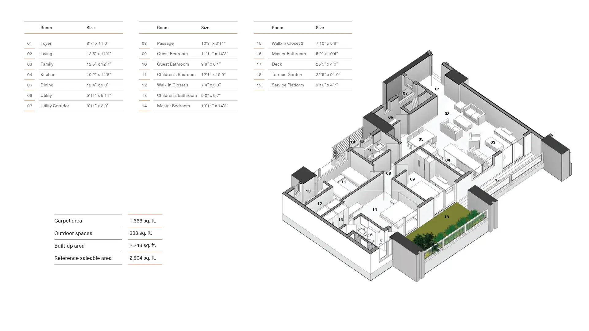 3 BHK Floor Plan