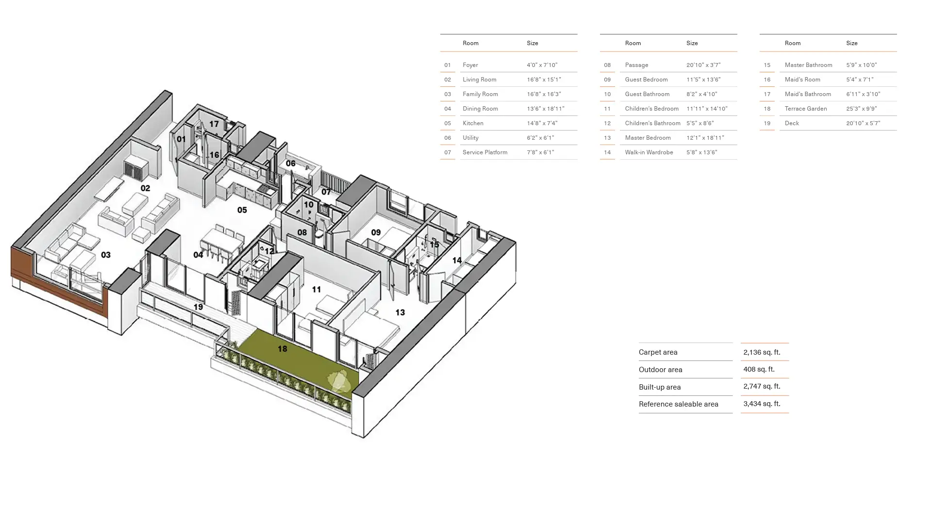 3 BHK Floor Plan