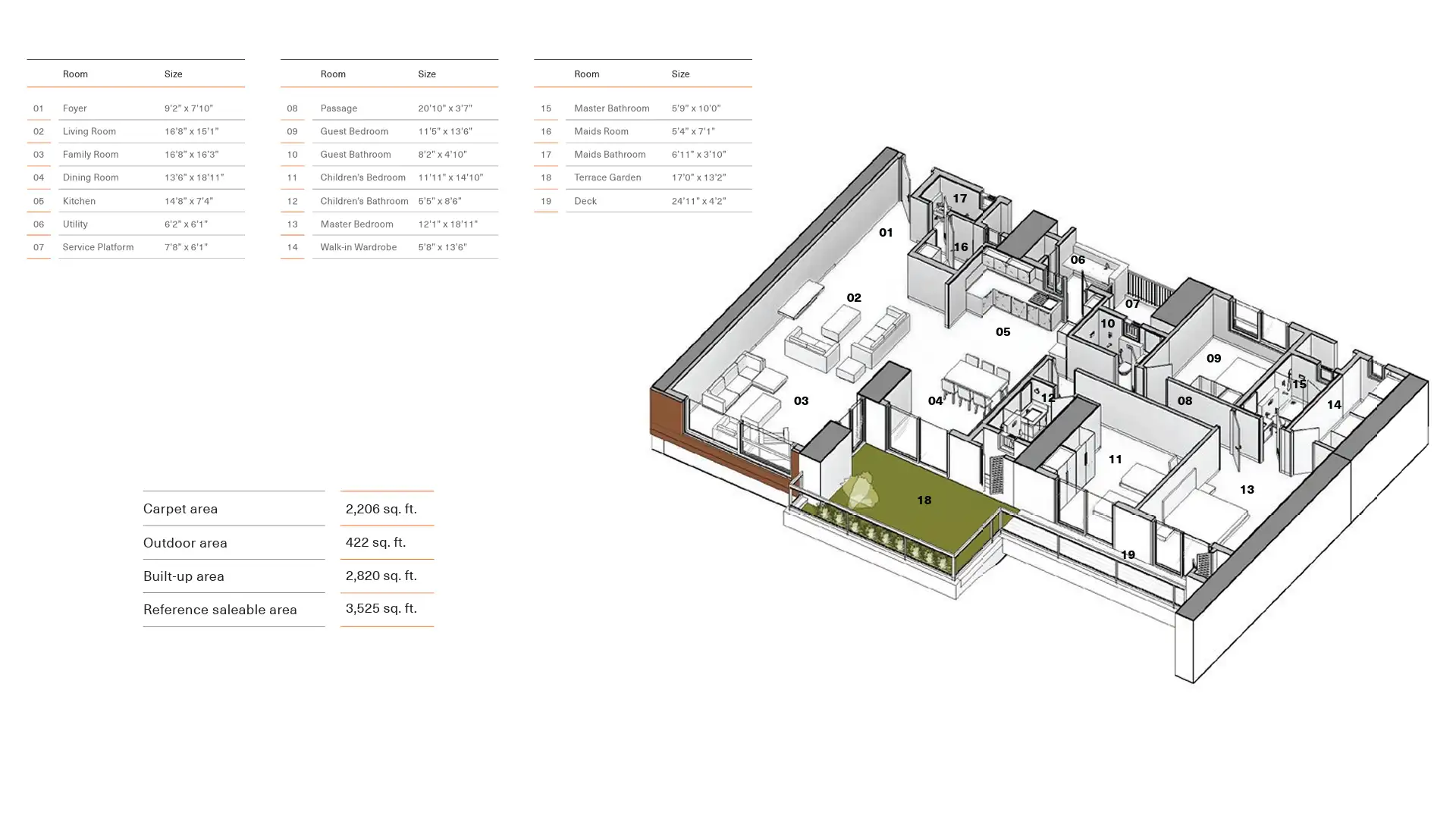 3 BHK Floor Plan