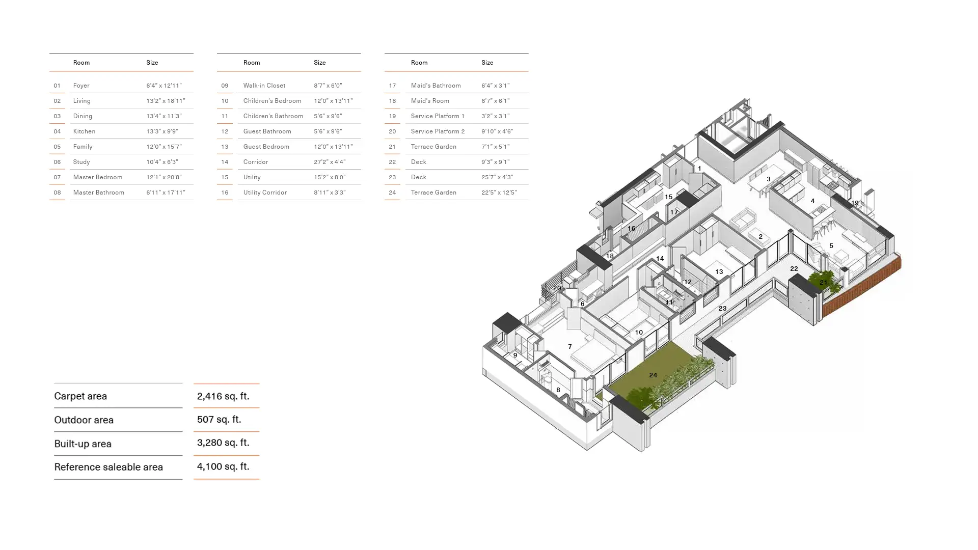 3 BHK Floor Plan