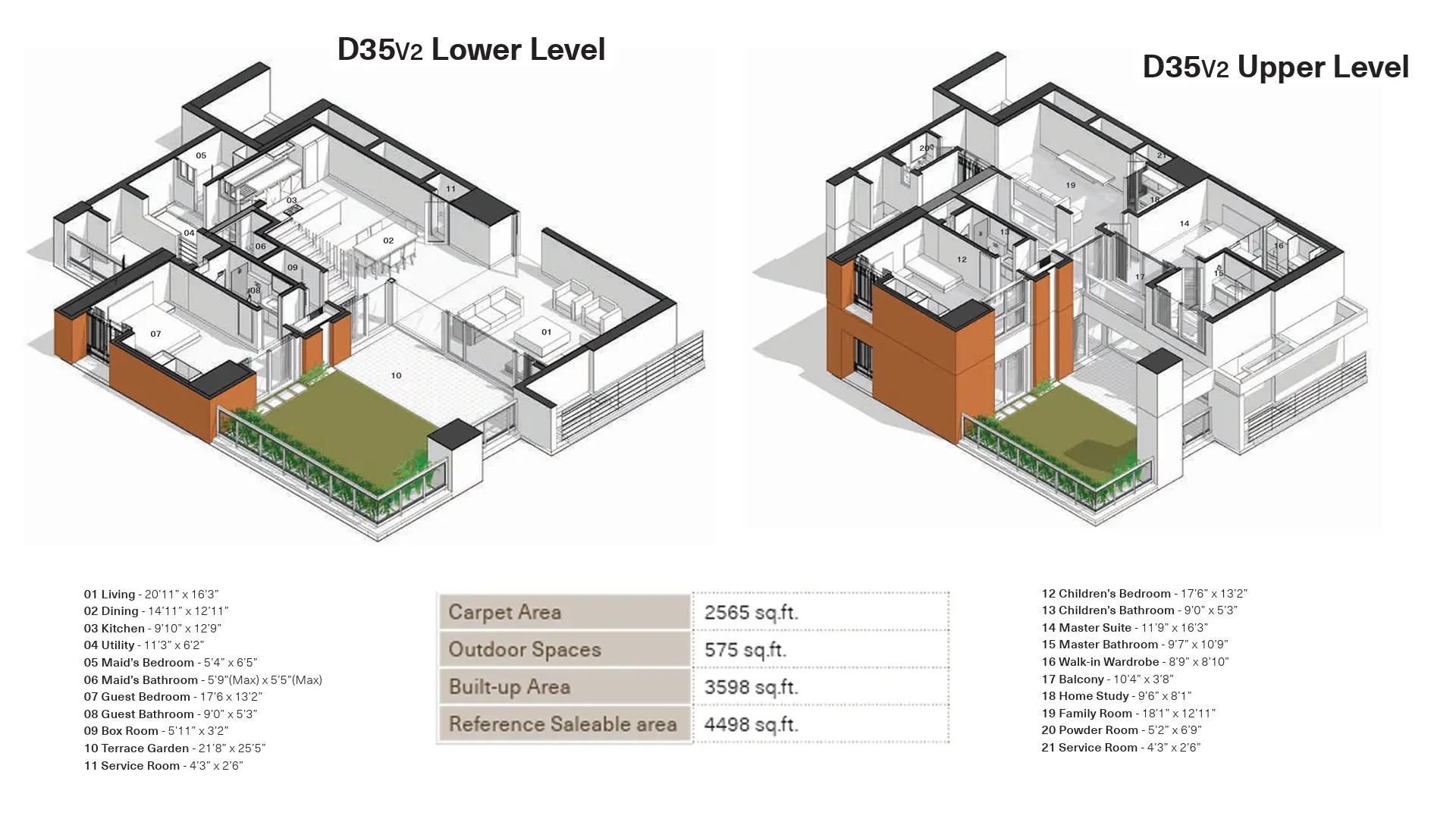 3 BHK Duplex Floor Plan