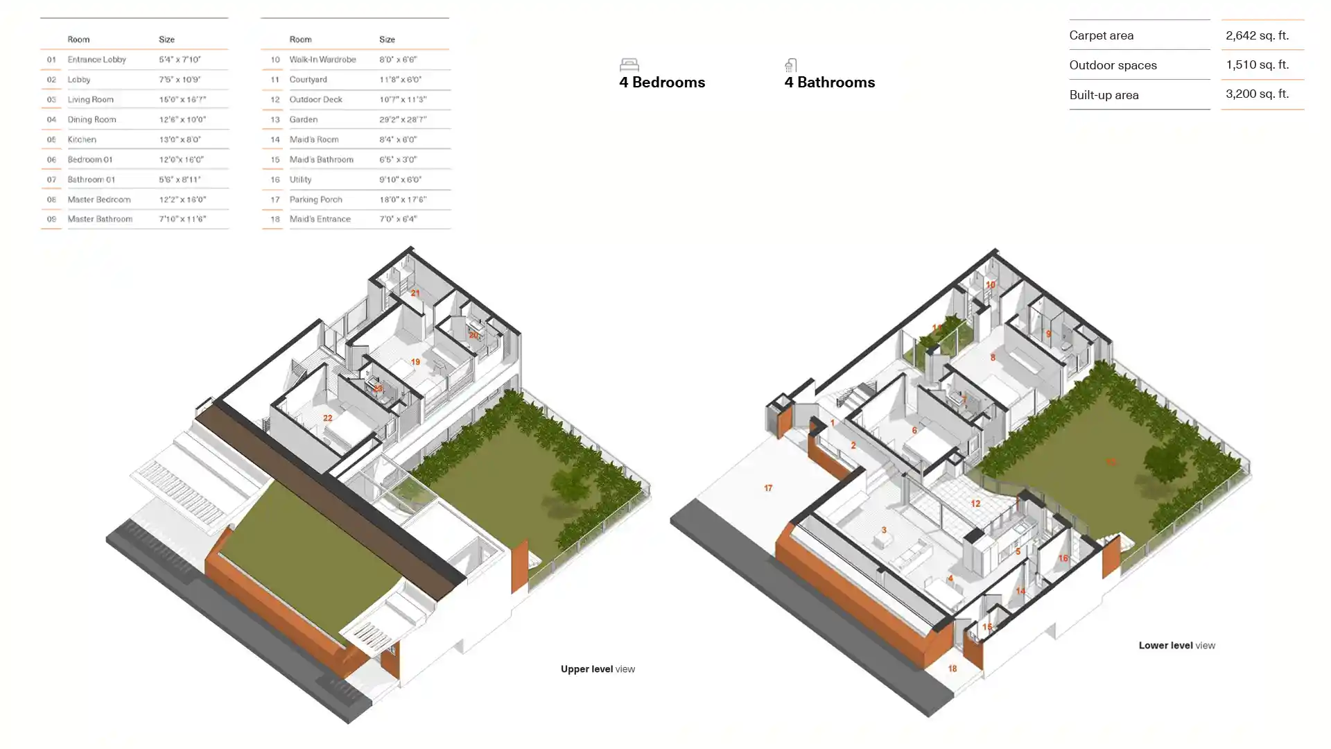 4 BHK Floor Plan