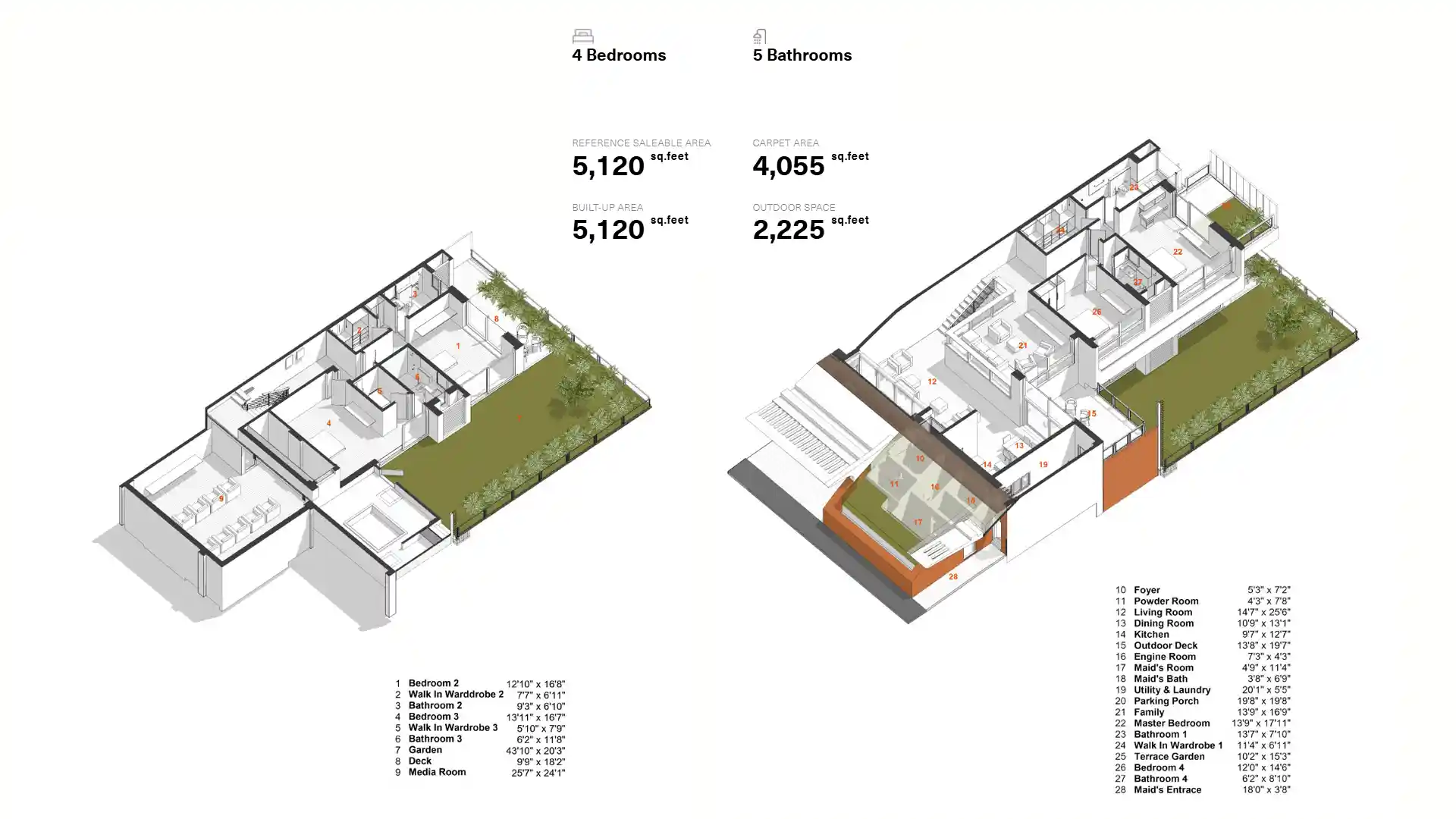 4 BHK Floor Plan